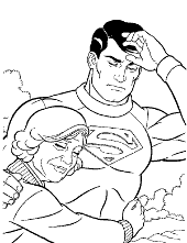 Supermen printable version to color