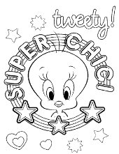 Tweety super chick coloring books