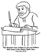 Priest colouring page