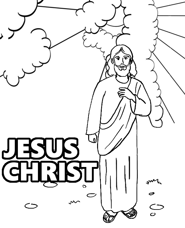 Jesus Christ - Son Of God Coloring Book For Children