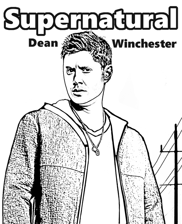 Dean winchester to print and color