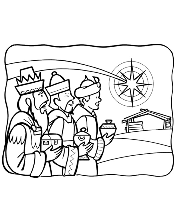 A free coloring page for Christmas