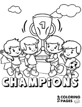 Football cup coloring books