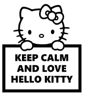 Keep Calm and love Hello Kitty