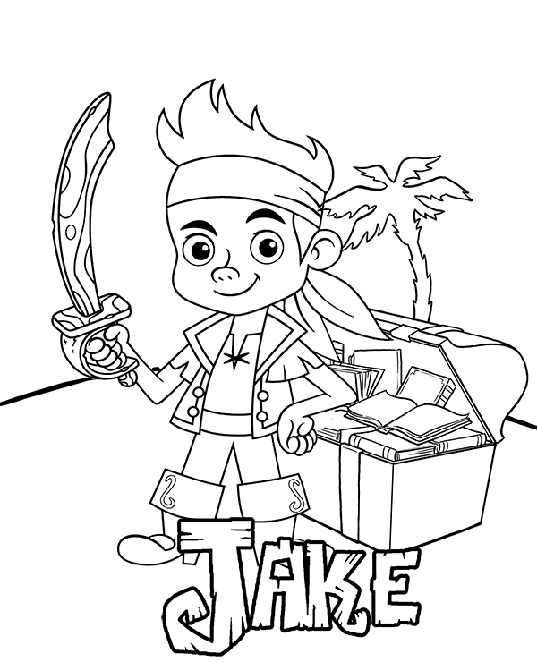 The Pirate Jake coloring page