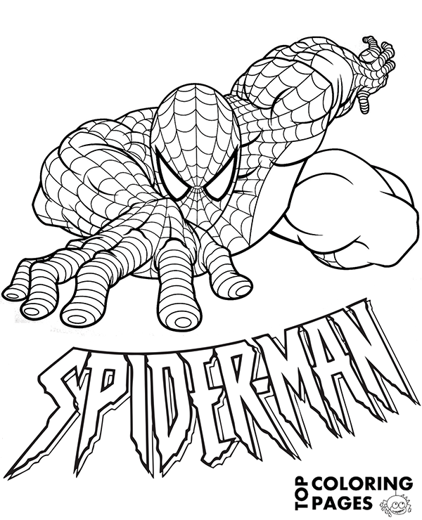 Amazing Spiderman coloring sheet to print