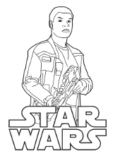 Unique coloring books with Star Wars character