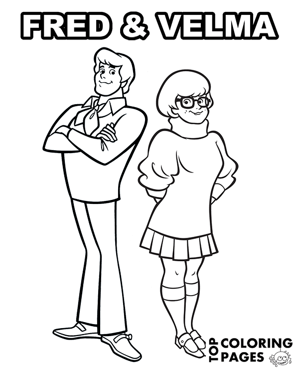 Fred and Velma Scooby doo