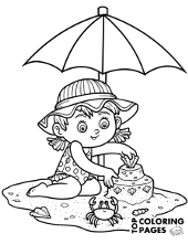 Summer-related coloring pages for free