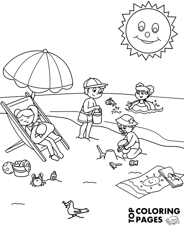 Holiday Coloring Page For Children Topcoloringpages Net