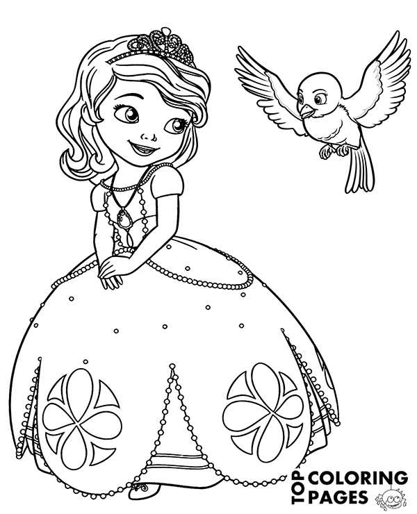 princes sophia coloring pages