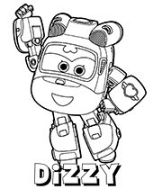 Dizzy on printable coloring sheet