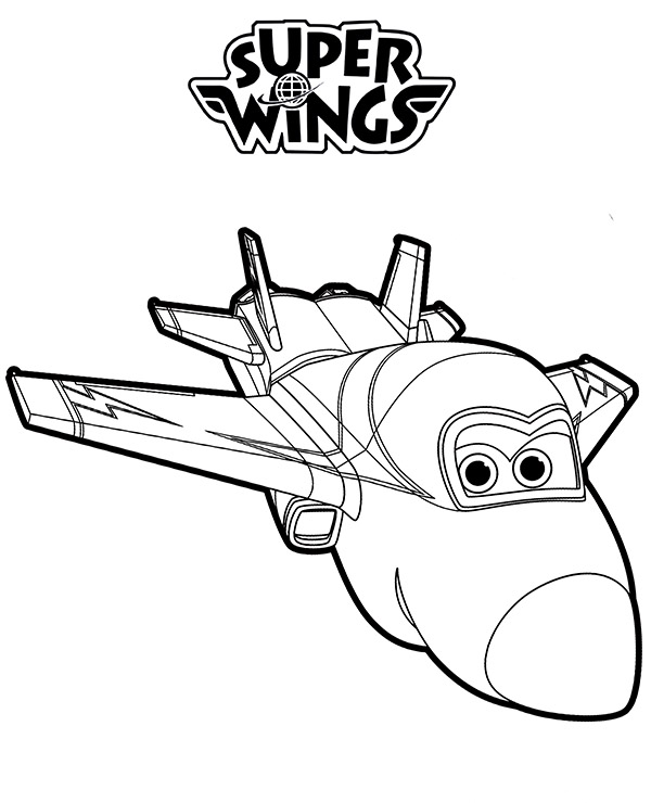 Super Wings Jerome Coloring Page Coloring Pages