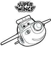 Paul the plane in action with Super Wings friends
