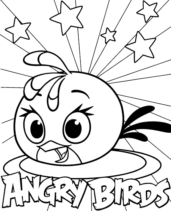 angry bird coloring pages