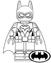 Printable picture with Lego minifigure Batman