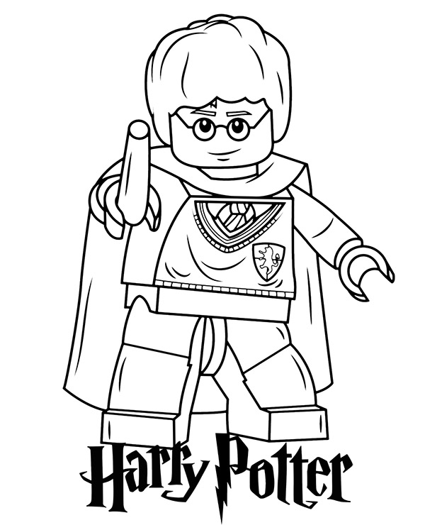 Harry Potter figure Lego to print and color
