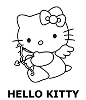 Hello Kitty picture to color for kids