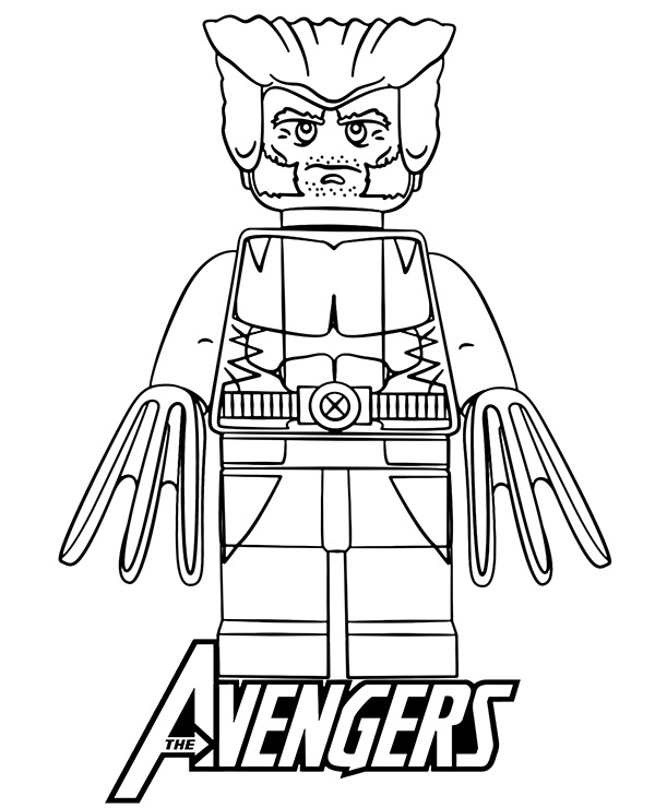 Lego Avengers Wolverine printable picture