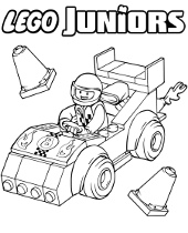 Printable picture to color with Lego car