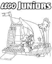 Printable Lego Juniors coloring pages for children
