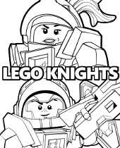 Nexo Knights figures to print and color