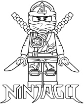 Lego ninja minifigure coloring picture