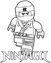 Lego figure printable coloring page