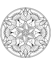 Free oriental coloring pictures for adults