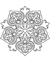 Oriental symbol to print and color