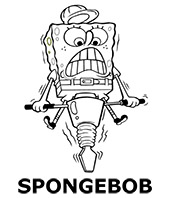 Spongebob sae coloring page for a child