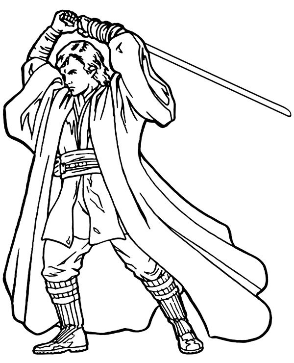 Anakin Skywalker free Star Wars coloring pages