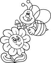 Simple coloring pages for children