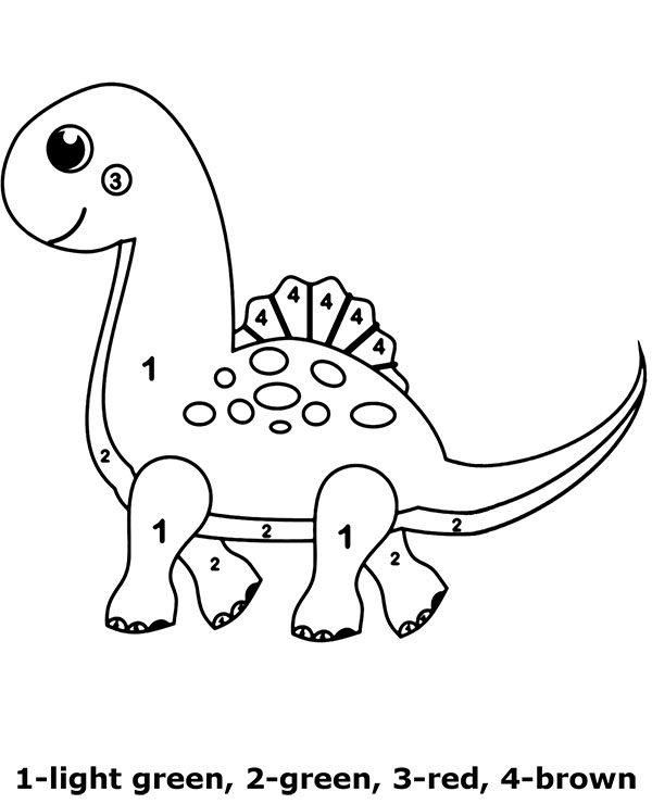 Dinosaur printable educational picture