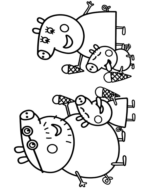 Resultado de imagem para risco da peppa  Peppa pig coloring pages, Peppa  pig colouring, Peppa pig family