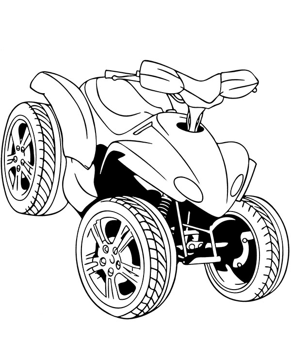 Off-road vehicle to print and color