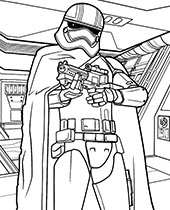 Stormtrooper easy coloring page, sheet