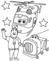Jimbo Dizzy and Roy printable coloring picture