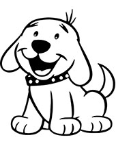 Little puppy coloring sheets for kids