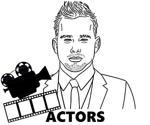 Actors category of coloring pages