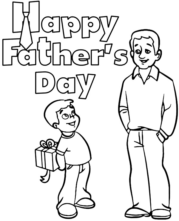 Father's day card for coloring printable coloring sheets