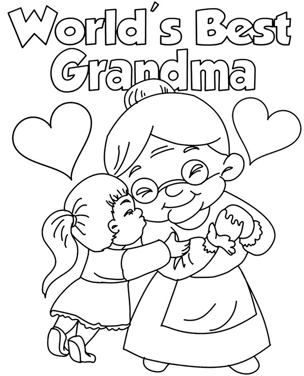 Download Printable greetings card for a grandma's day