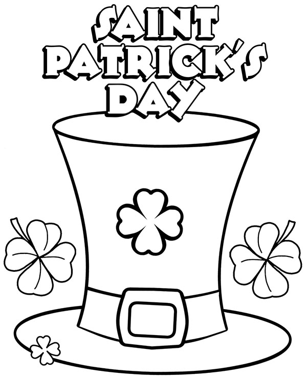 Download Saint Patrick's Day coloring page sheet for children