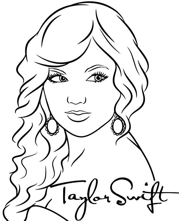 Taylor Swift Coloring Book Coloring Pages