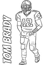 Tom Brady coloring page NFL Player