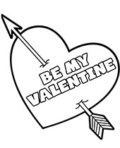 Be my Valentine card to print