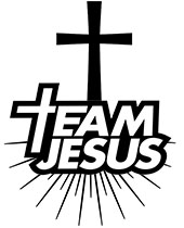 Team Jesus logo with a christian cross