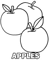 Apples picture to color