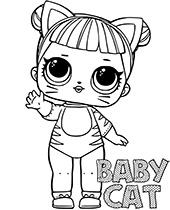 Coloring page DJ K9  Coloring LOL dolls printout