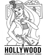 Barbie in Hollywood mini coloring sheet